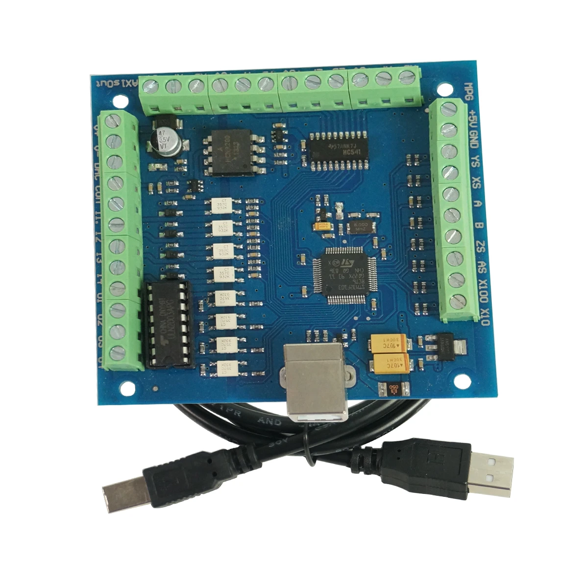 Breakout Board Mach3 - CNC การเคลื่อนที่ควบคุมการ์ด MACH3 4-Axis 100KHz USB