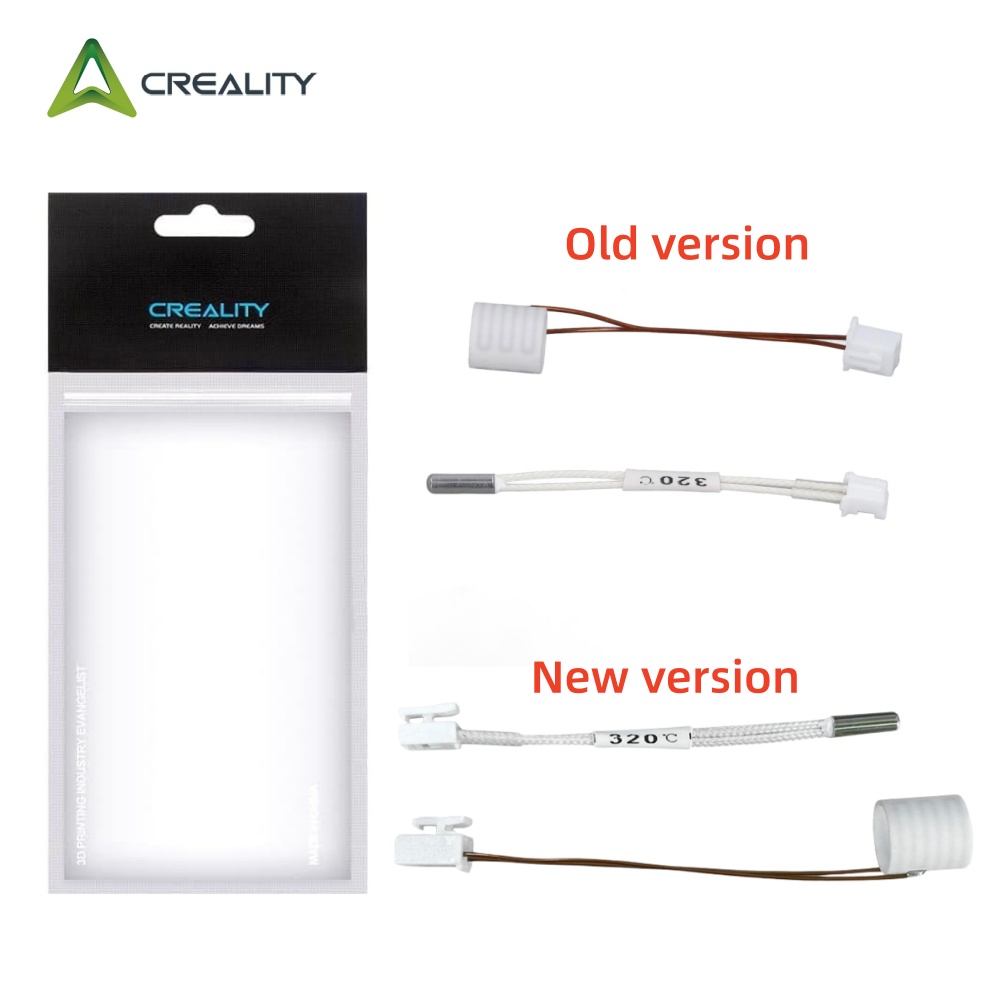 Creality Printer K1 - Creality รุ่นใหม่และรุ่นเก่า K1C ท่อทำความร้อนเซรามิกพร้อมเซ็นเซอร์วัดอุณหภูมิเทอร์มิสเตอร์ สำหรับอุปกรณ์เสริมหัวพิมพ์ 3D