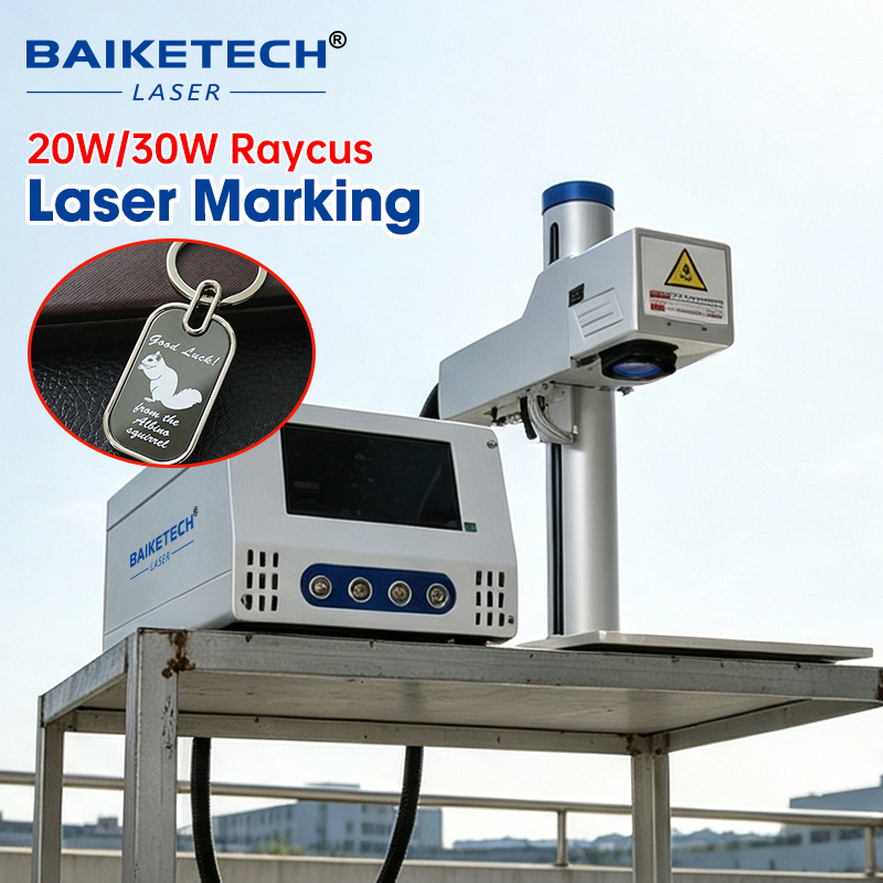 Industrial Laser Engraving Machine For Metal - เครื่องมาร์กกิ้งด้วยเลเซอร์ไฟเบอร์ความเร็วสูง 20W/30W สำหรับการแกะสลักโลหะในอุตสาหกรรม, การมาร์กกิ้งแบบลอยตัวพร้อมระบบควบคุมหน้าจอสัมผัสและแบตเตอรี่ที่ใช้งานได้นาน