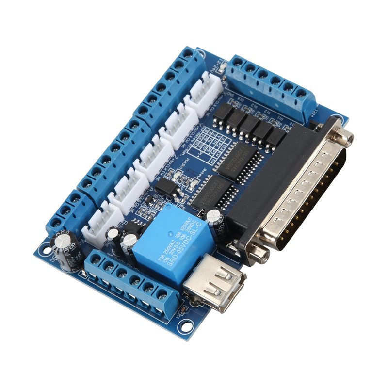 Breakout Board Mach3 - บอร์ดควบคุม A84E-Driver สำหรับเครื่องแกะสลัก MACH3 บอร์ดเบรกเอาต์ CNC