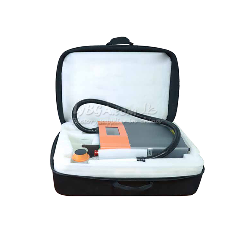 Industrial Lasers - เครื่องทำความสะอาดด้วยเลเซอร์พัลส์ LY-LCG100A 100W แบบสะพายหลัง สำหรับงานอุตสาหกรรม 1.2MJ