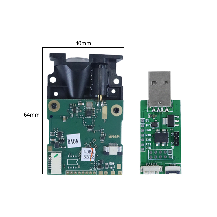 Industrial Laser Distance Measuring Device - ชิปเซ็นเซอร์ออปติคอล 20HZ เครื่องวัดระยะด้วยเลเซอร์ 100 ม. พร้อม