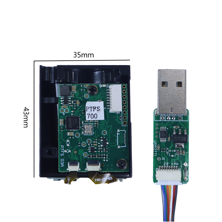 Industrial Laser Distance Measuring Device - โมดูลเซ็นเซอร์วัดระยะด้วยเลเซอร์ TOF อุปกรณ์วัดระยะด้วยเลเซอร์ ระยะวัด 400 ม.