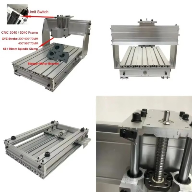 Cnc Router Machine - ชุดโครงอะลูมิเนียม CNC 3040 6040 พร้อมลิมิตสวิตช์ 1605
