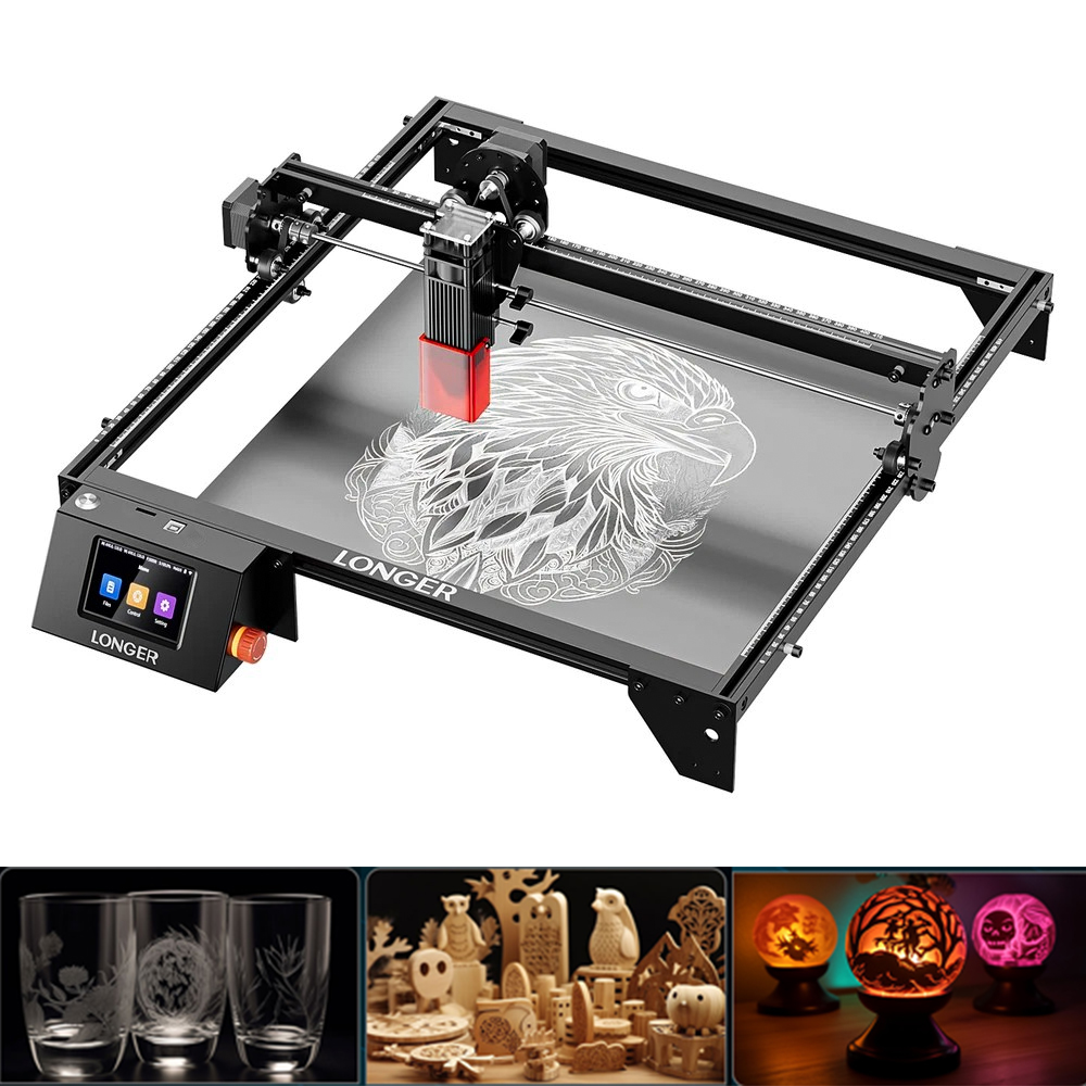 Industrial Handheld Laser Engraver - เครื่องแกะสลักและตัดเลเซอร์ LONGER 20W ขนาด 400x365 มม.
