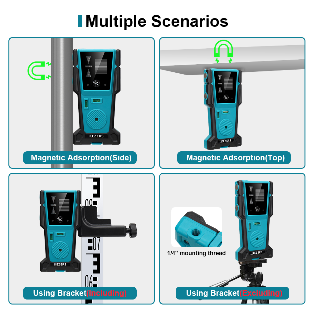 KEZERS สีแดงสีเขียวเลเซอร์ระดั - Industrial Laser Sensor บทวิจารณ์และราคา