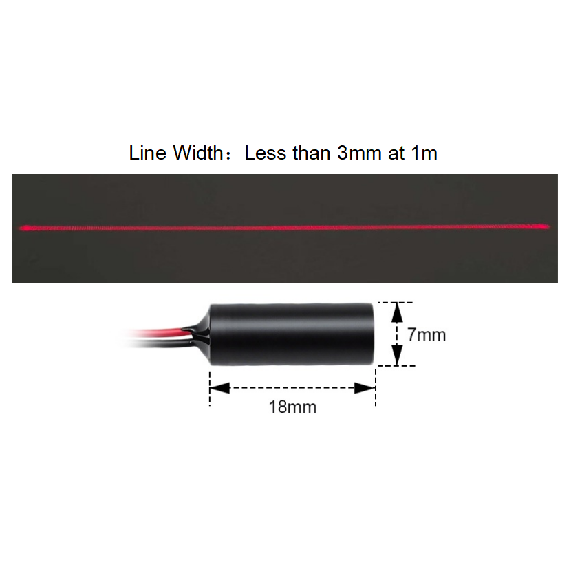 โมดูลไดโอดเลเซอร์เส้นสีแดงขนาด - Industrial Laser Line Generator บทวิจารณ์และราคา