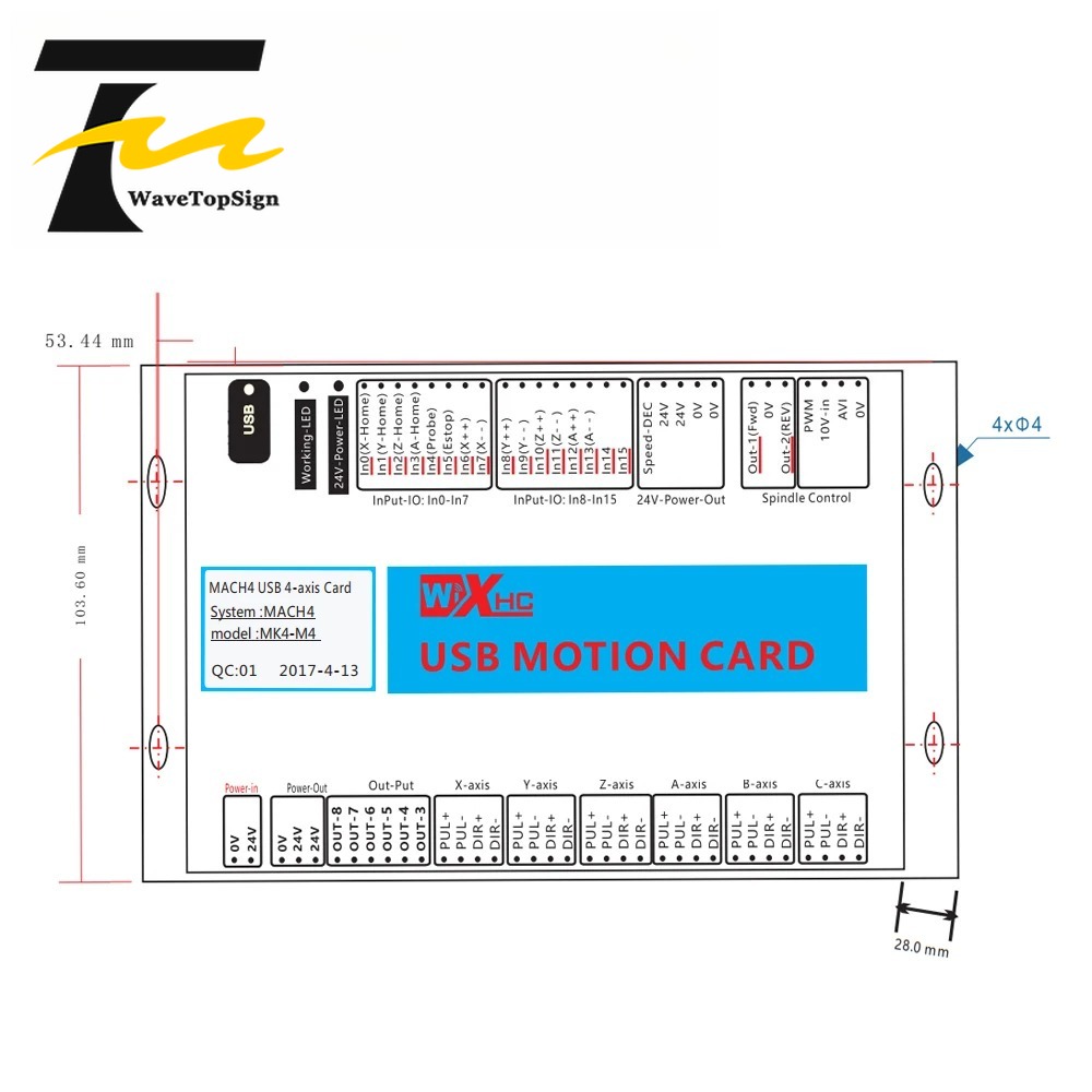 บอร์ดแปลงสัญญาณ XHC Mach4 USB  - Breakout Board Mach3 บทวิจารณ์และราคา