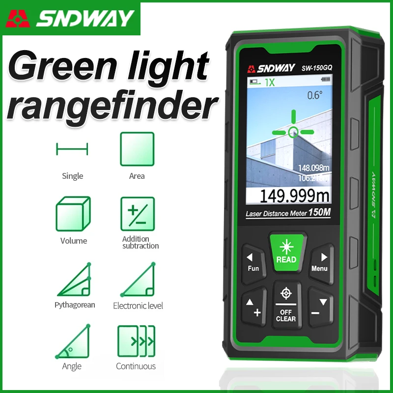 เครื่องวัดระยะด้วยเลเซอร์สีเขี - Industrial Laser Measurement บทวิจารณ์และราคา