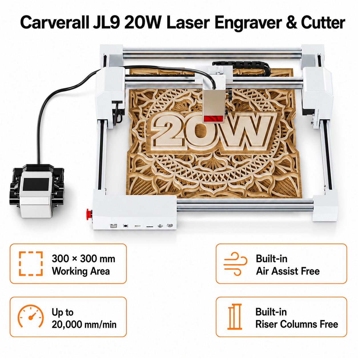 เครื่องแกะสลักเลเซอร์ Carveral - Industrial Handheld Laser Engraver บทวิจารณ์และราคา