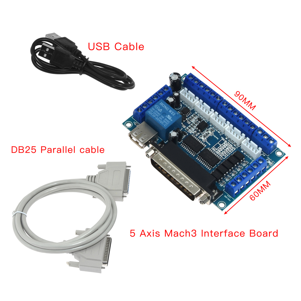 บอร์ดฝ่าวงล้อม MACH3 CNC 5แกนพ - Breakout Board Mach3 บทวิจารณ์และราคา